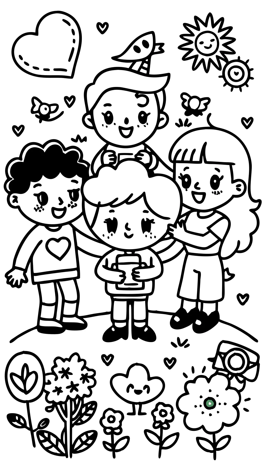 friendship coloring pages